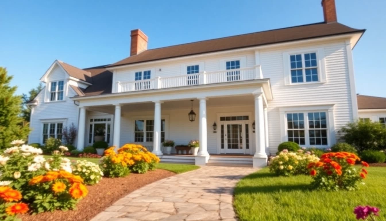 Enhance your home with a beautiful colonial addition showcasing classic architecture.