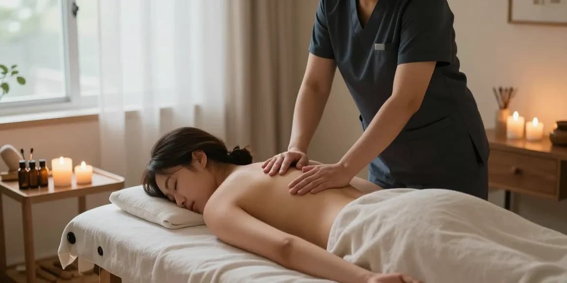 Experience premium 성동구출장마사지 with a professional therapist in a serene home setting.