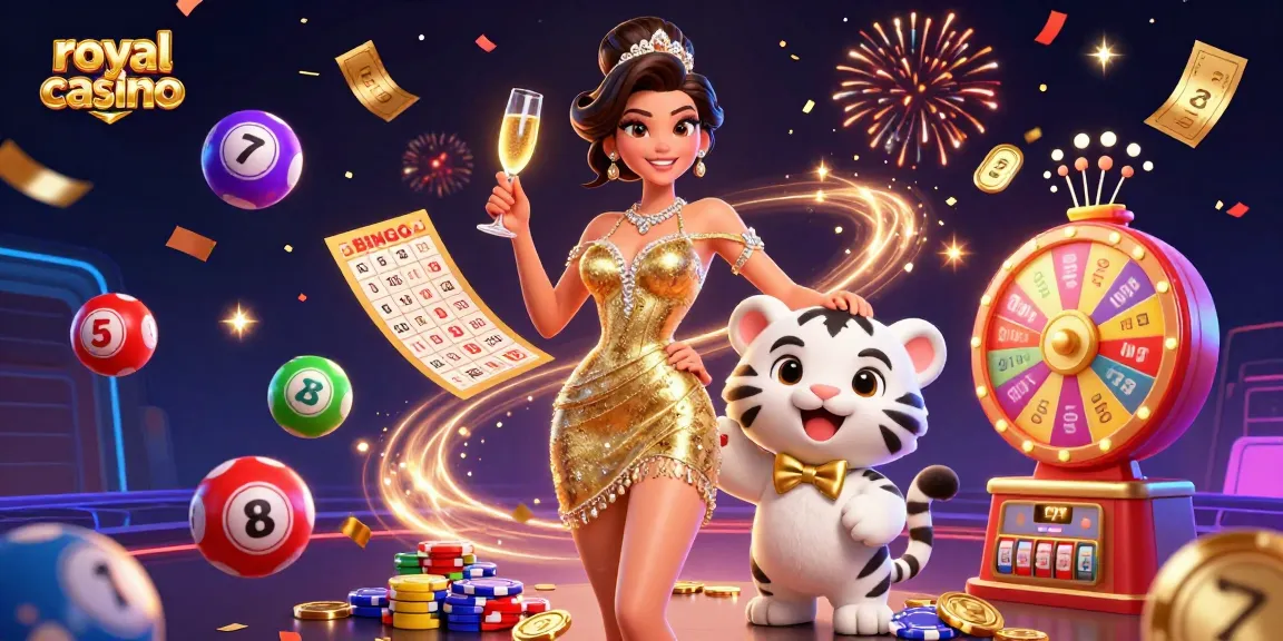 Experience thrilling fun at royal casino with glamorous scenes and exciting gaming elements!