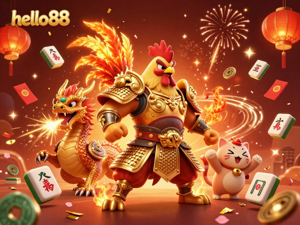 Engage with exciting games at hello88, featuring dynamic characters and vibrant casino elements.