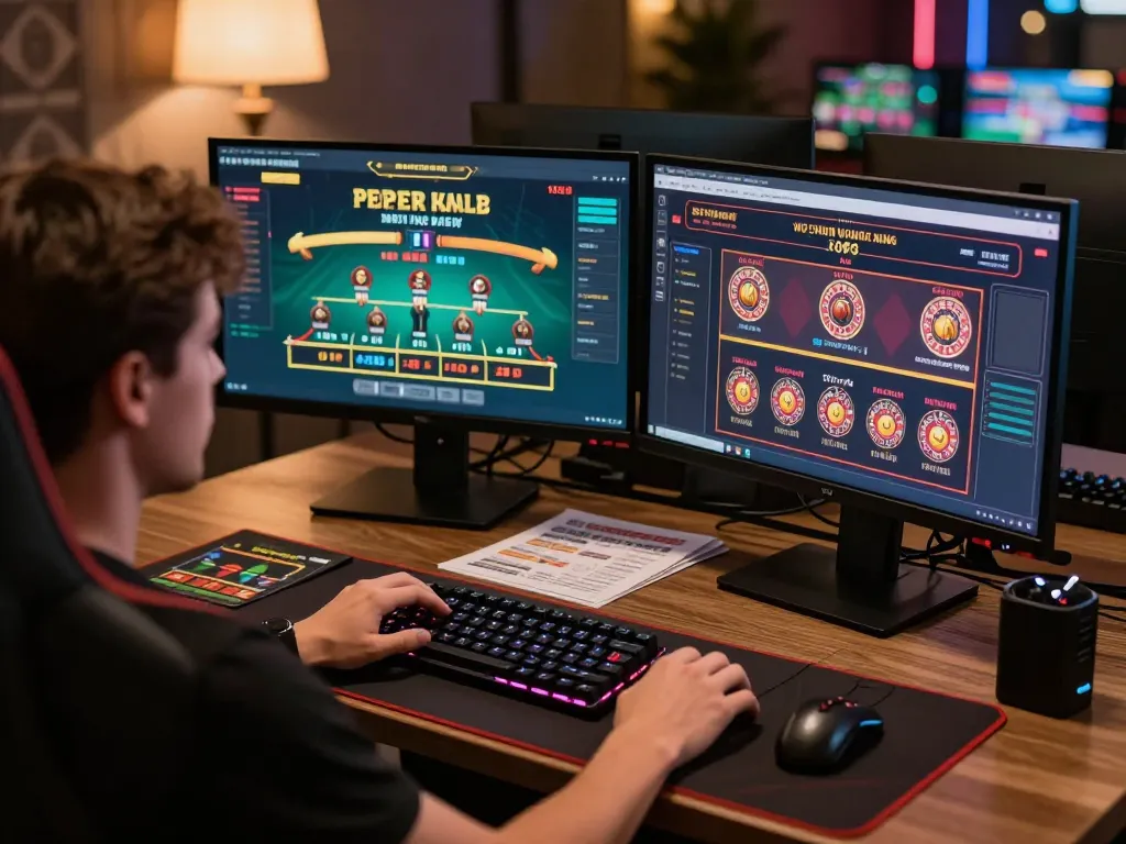 Players strategizing on dh 88 online games, showcasing focused gameplay and modern setup.