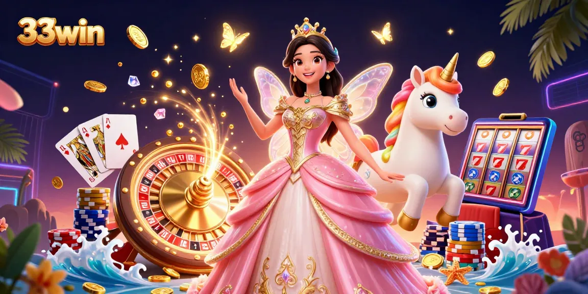 Experience exciting wins at 33win's vibrant casino with enchanting characters and dynamic games.