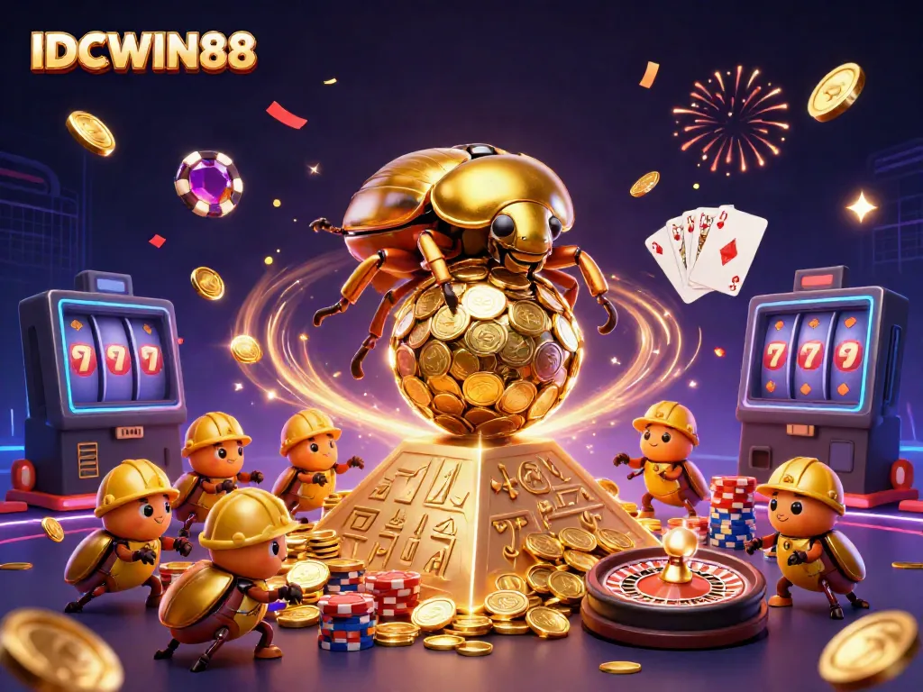 Engage with thrilling casino adventures in IDCWIN88 with golden coins and exciting gameplay.