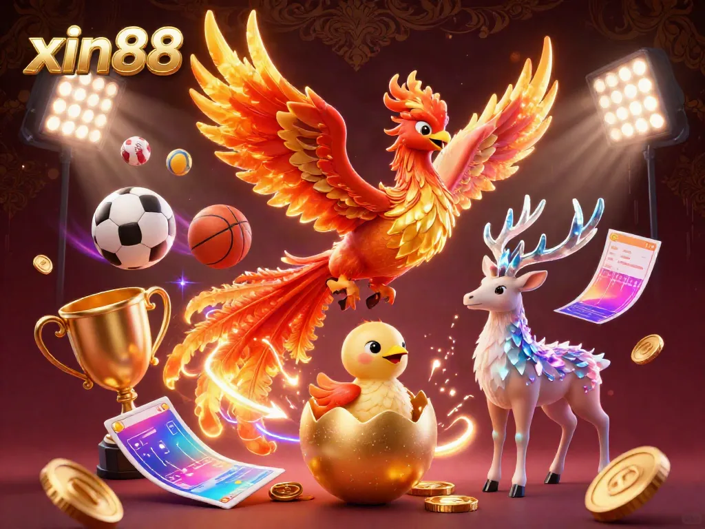 Experience xin88's vibrant gaming world with rich characters, sports elements, and captivating imagery.