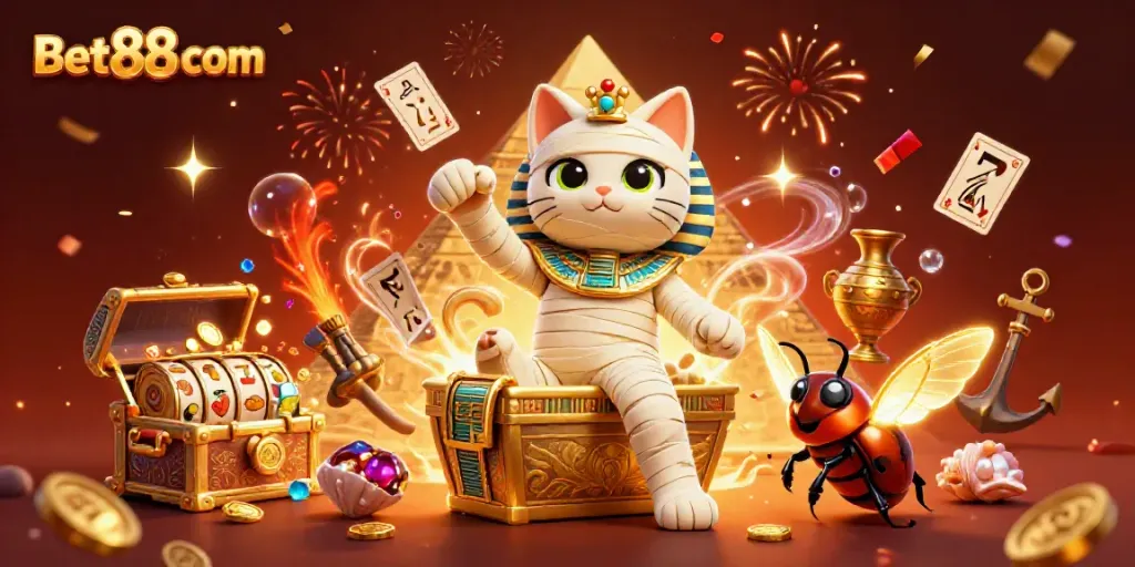 Experience vibrant gaming thrills with Bet88 com's dynamic Egyptian casino scene.