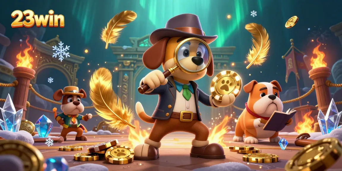 Experience thrilling adventures at 23win with a detective uncovering poker clues and treasures!