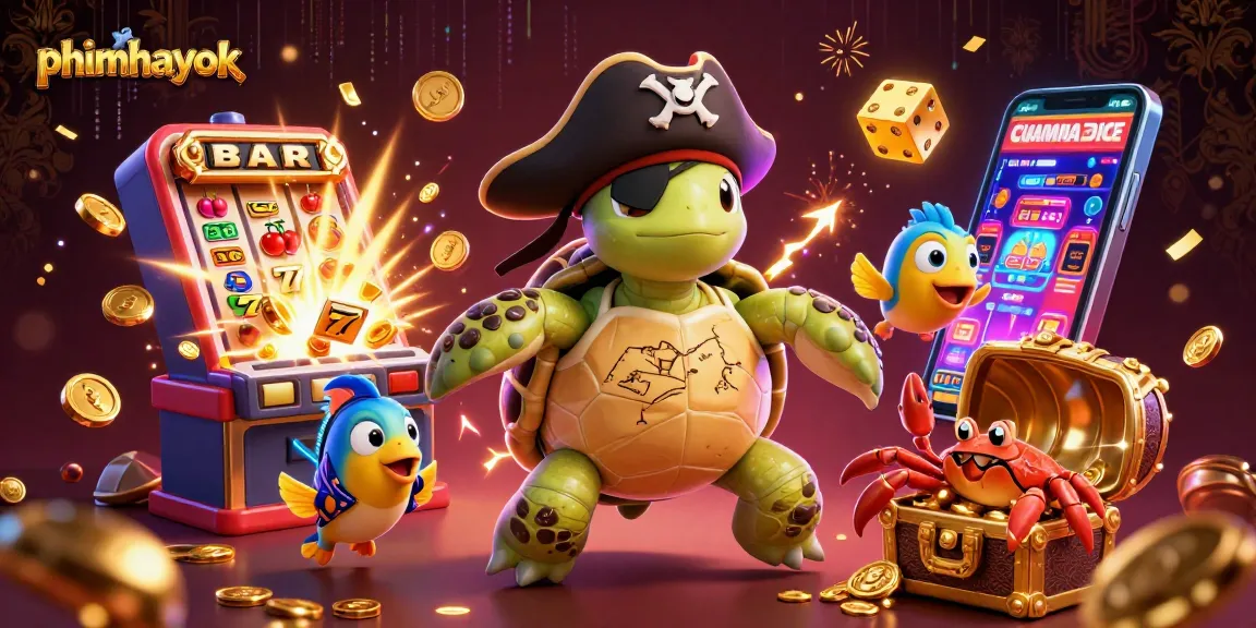 Spin slots and win with phimhayok, featuring vibrant casino action and adventure in 3D.