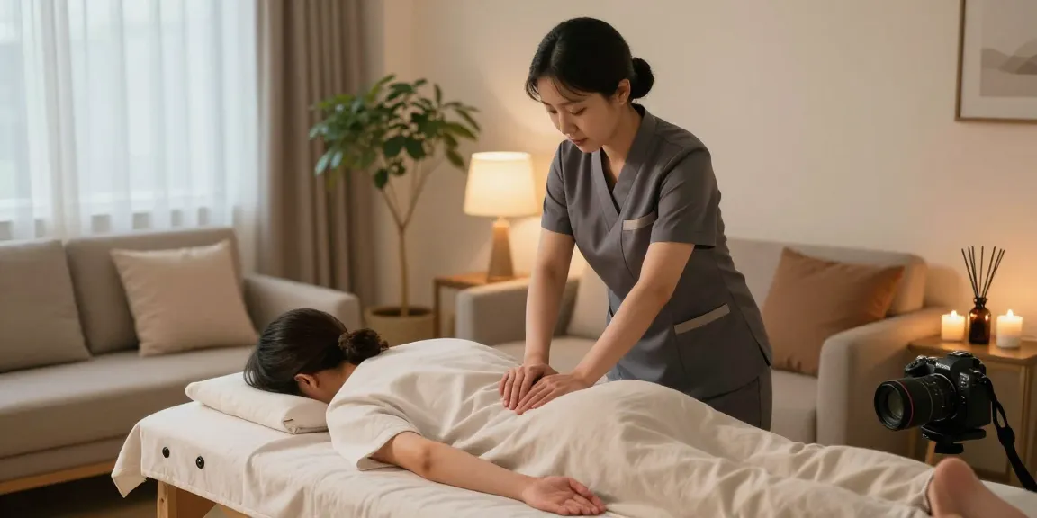 Providing 하남출장마사지 in a serene home setting with professional therapist