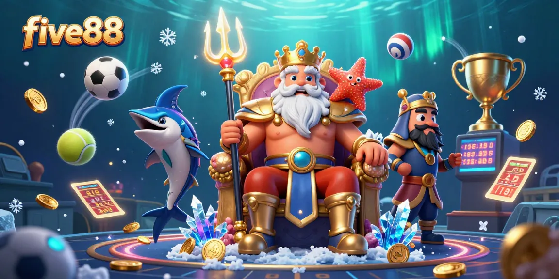Experience the thrill of five88 as Neptune and friends engage in dynamic sports betting action!