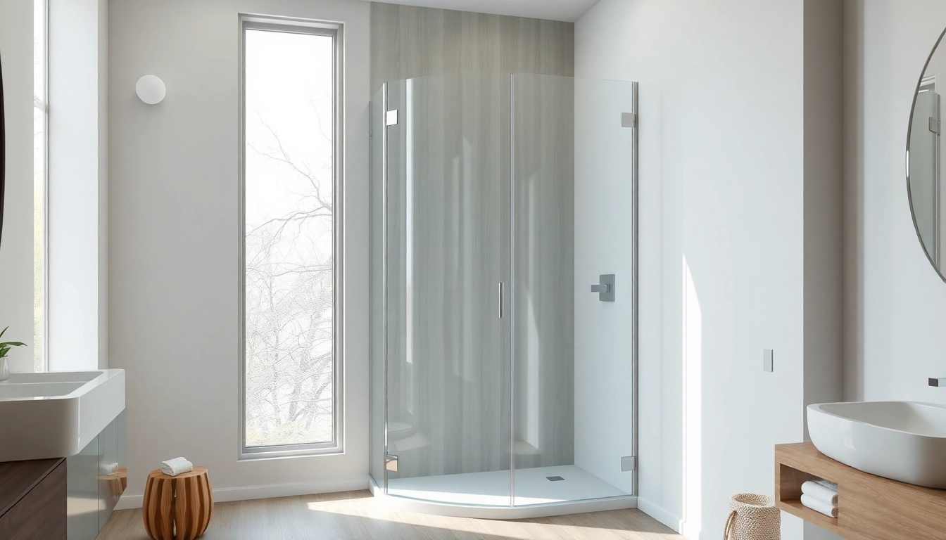 Showcasing a modern corner shower screen frameless design in a stylish bathroom.