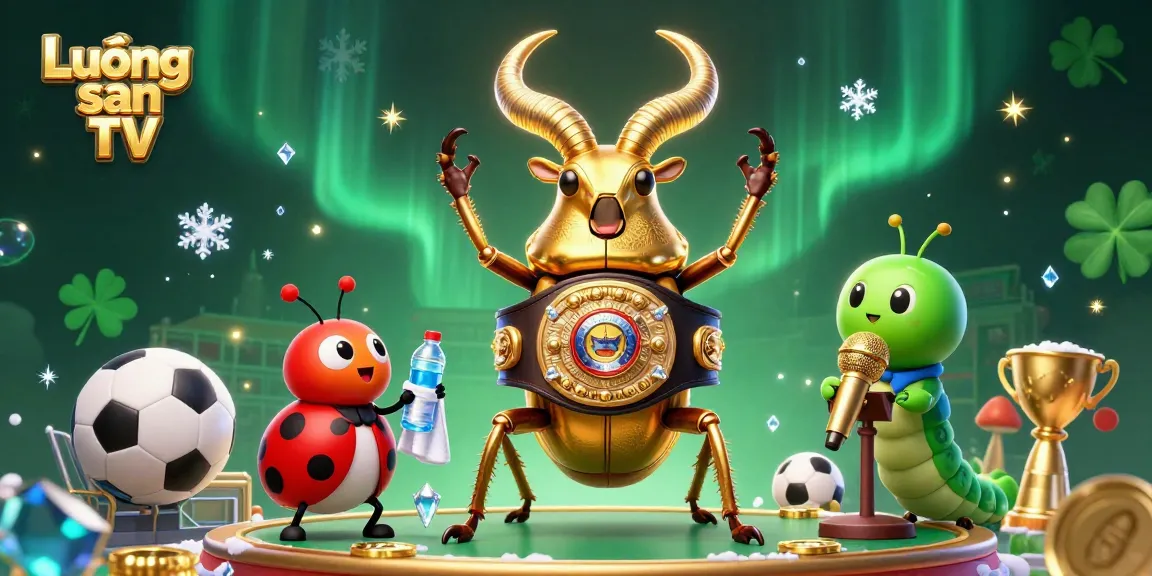 Lương sơn TV engages viewers with sports betting excitement through cartoon characters and dynamic elements.
