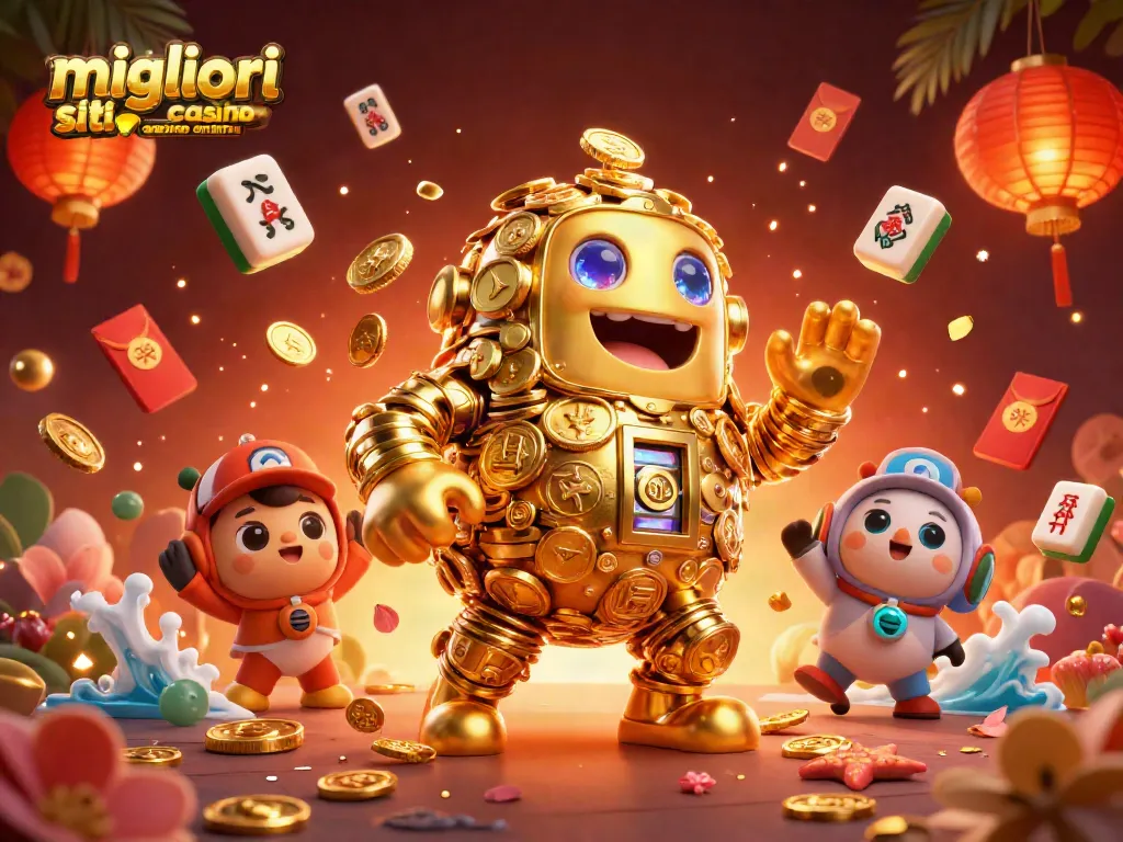 I migliori siti casino online offrono un'esperienza coinvolgente con simboli di slot e monete d'oro in scena.