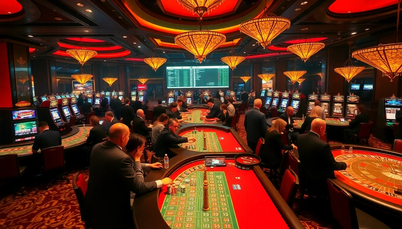 Xoilac captures the thrill of casino gaming with vibrant tables and engaged players in action.