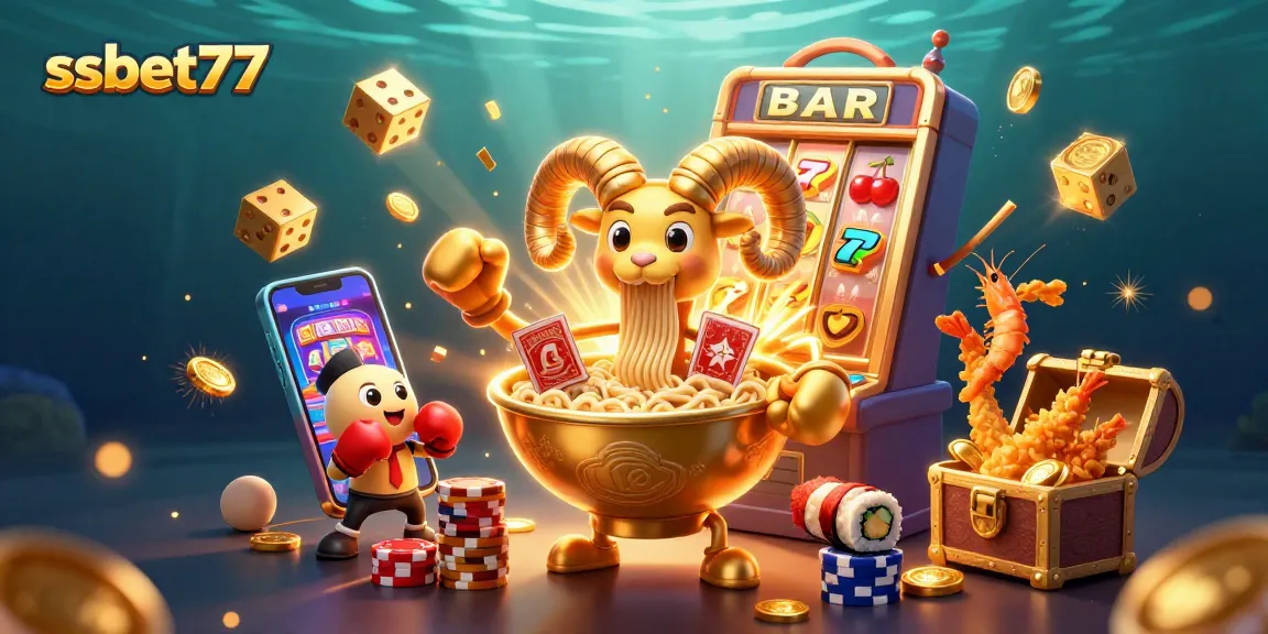 Experience thrilling gameplay at ssbet77 with vibrant 3D illustration featuring classic casino elements.