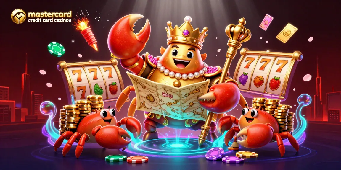 Experience the excitement of mastercard credit card casinos with vibrant slot reels and a colorful gaming scene.