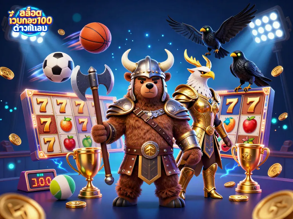 เล่นเกมสล็อตออนไลน์กับ สล็อตเว็บตรง100 ต่างประเทศ ด้วยภาพการต่อสู้สไตล์การ์ตูนที่เต็มไปด้วยความน่าสนใจ