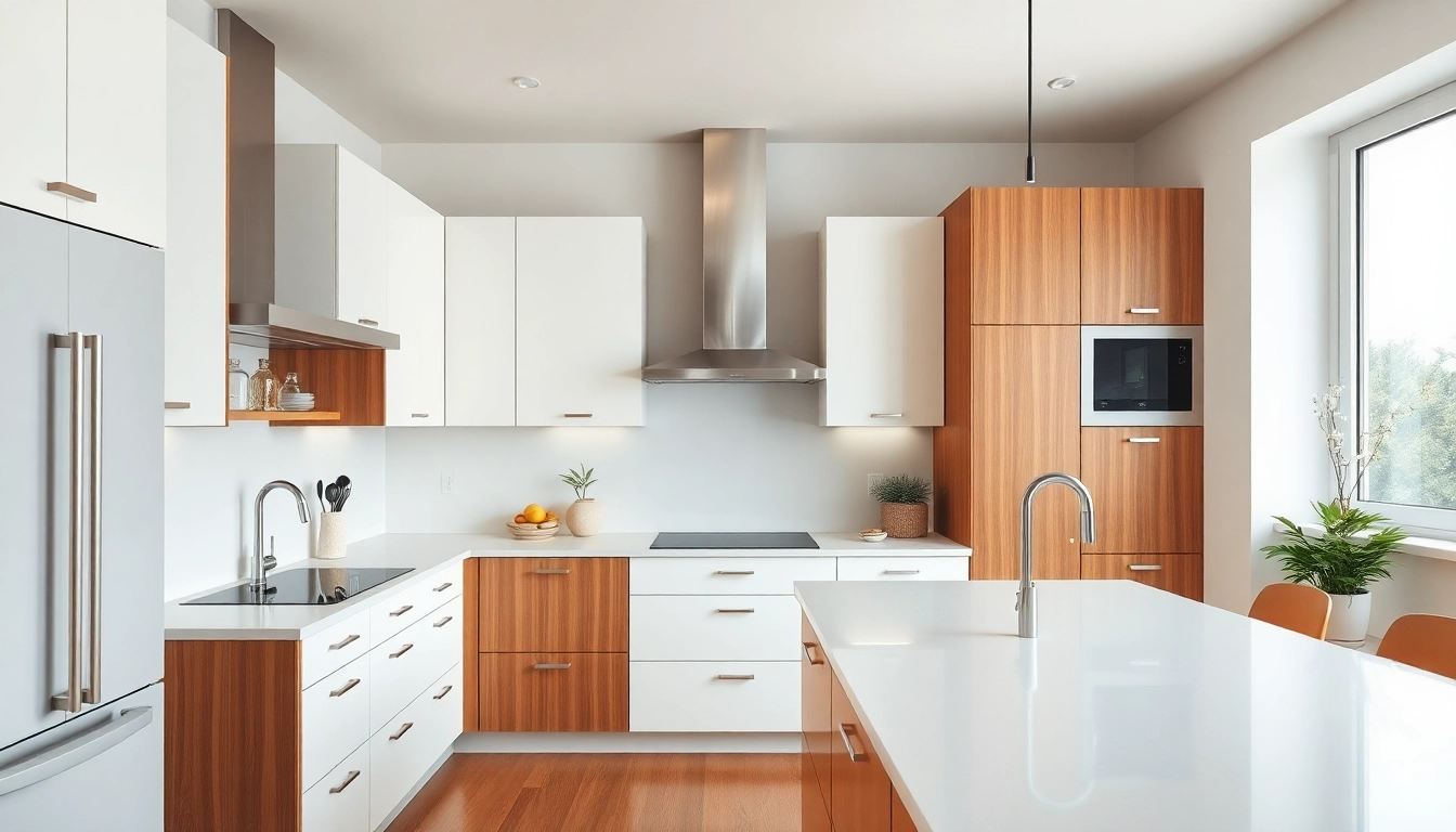 Revitalized kitchen cabinets from Cabinet Refacing Clearwater FL, showcasing a modern, elegant design.