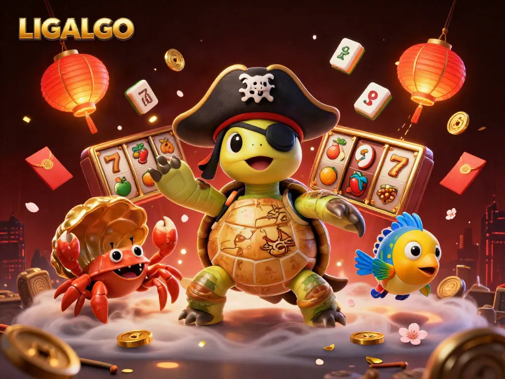 Gamblers explore the vibrant LIGALGO world with engaging characters and enticing game elements.