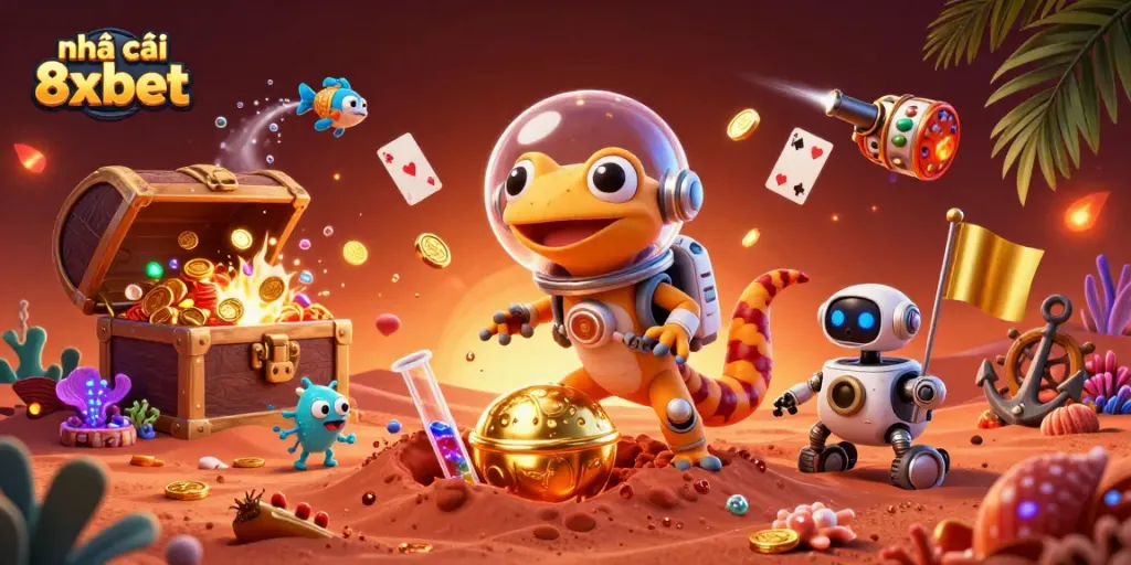 Engage with the house of 8xbet and explore your luck amidst a vibrant casino on Mars.