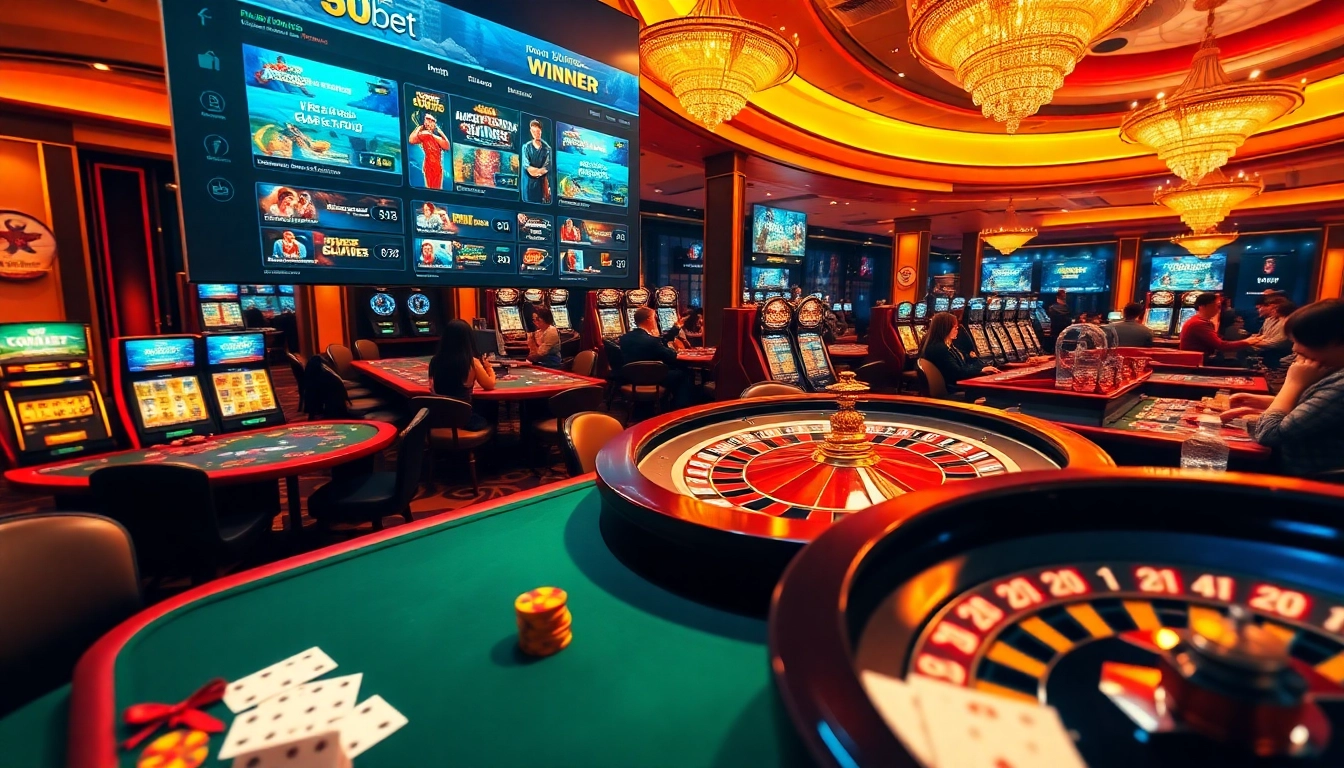 Experience thrilling gaming at 8kbet with vibrant casino tables and high-stakes action.