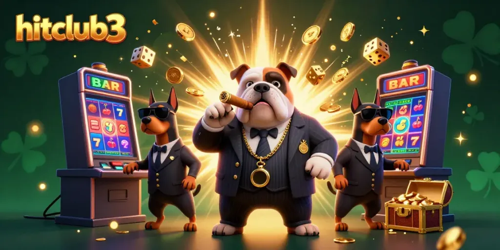 Hitclub3: Experience thrilling slot wins with a 3D mafia bulldog boss and explosive gameplay.