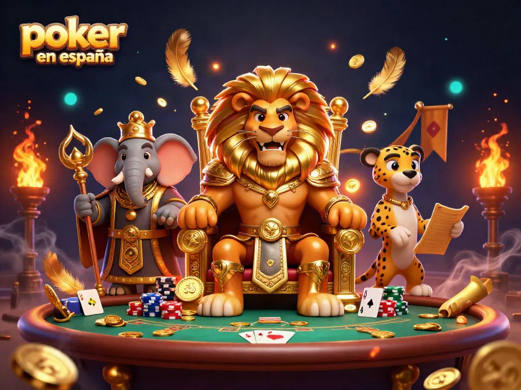 Juega al póker online en España en una mesa llena de diversión y estrategias.