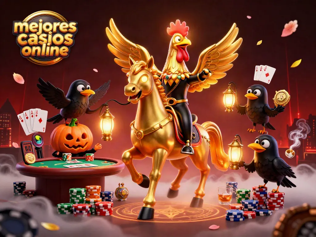 Ilustra los mejores casinos online donde el juego y la aventura se unen en un ambiente vibrante.