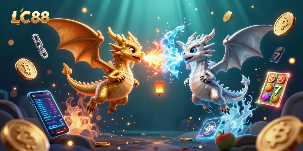 Engage with thrilling gaming action at LC88 through dynamic 3D casino illustration.