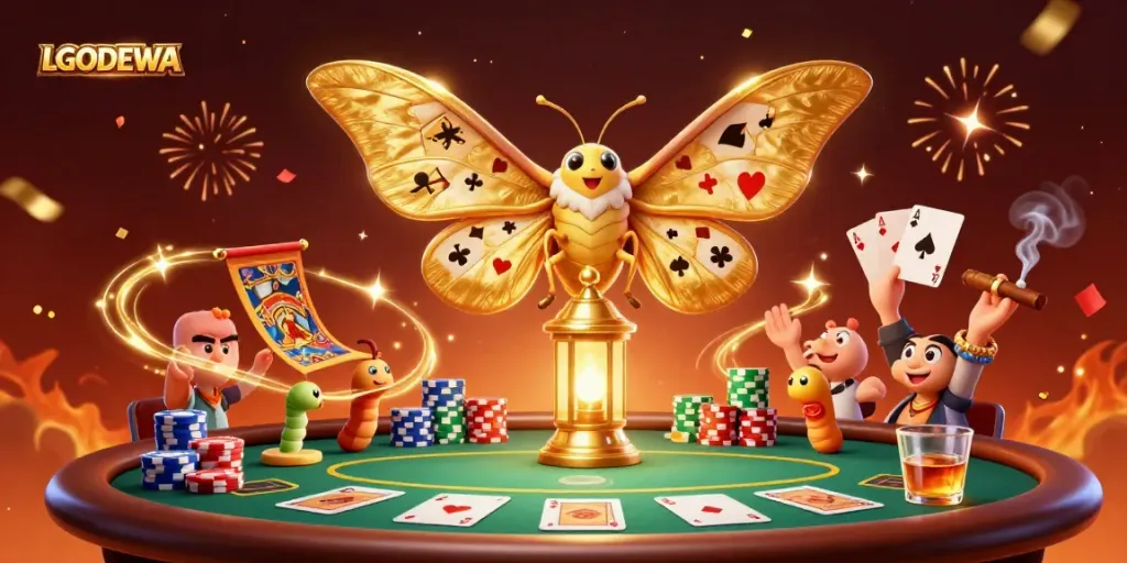 Play and win at LGODEWA with engaging gaming elements and vibrant casino scenes!