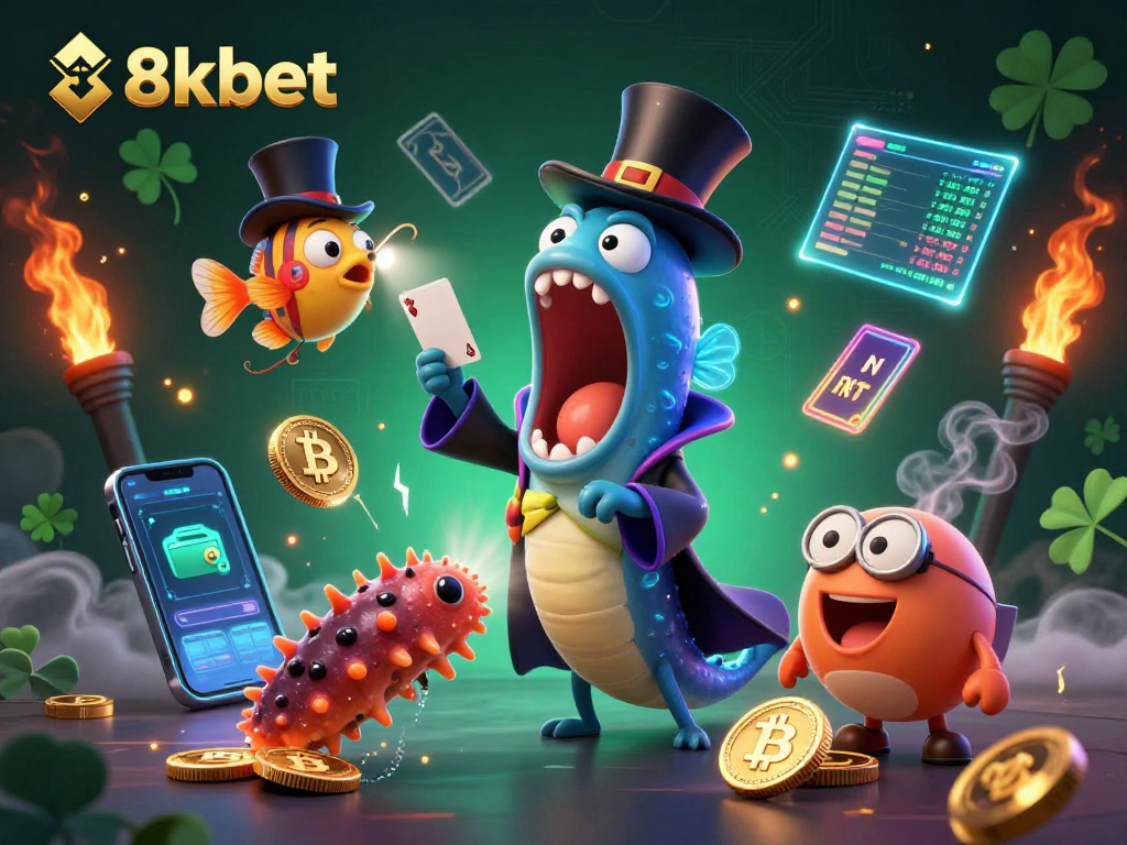 Engage in strategic gameplay with 8xbet, featuring a magical underwater casino scene.