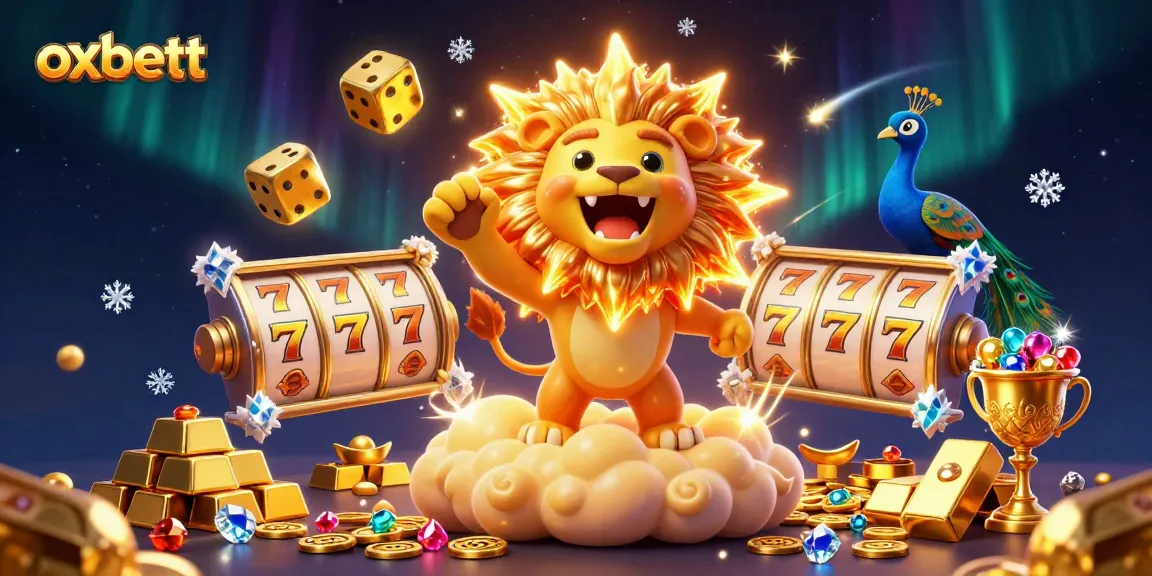 Experience the thrill of oxbett with our vibrant casino scene, showcasing golden treasures and dynamic gameplay.