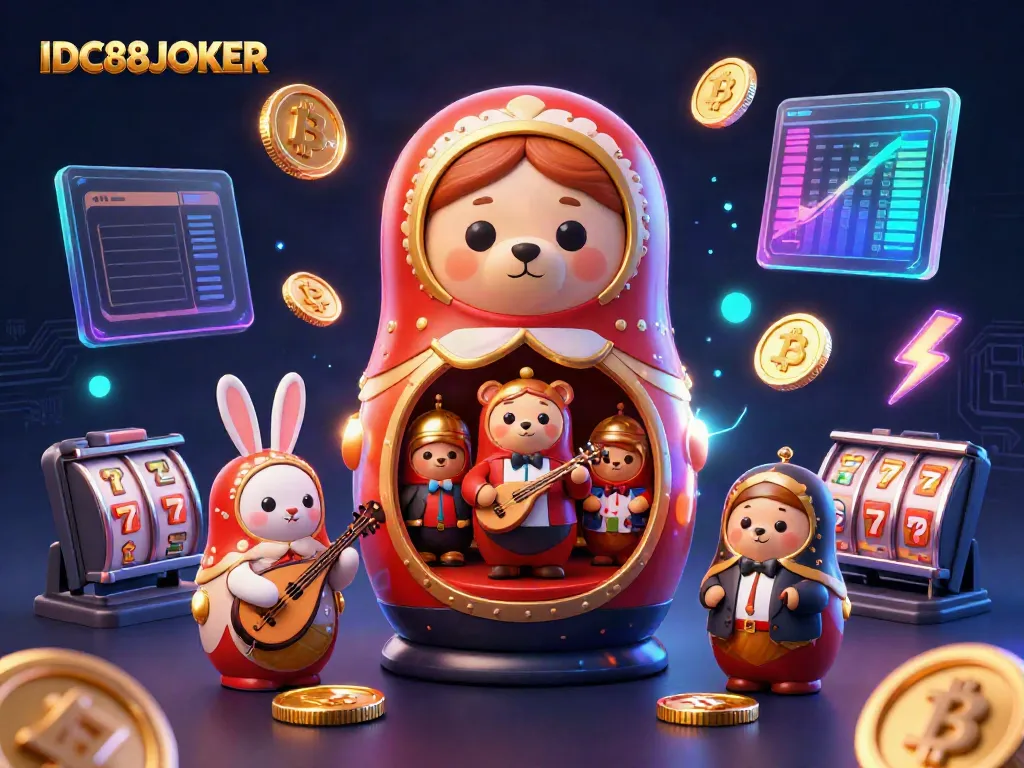 Engage with IDC88JOKER's vibrant casino universe filled with animated characters, 3D coins, and thrilling game elements.