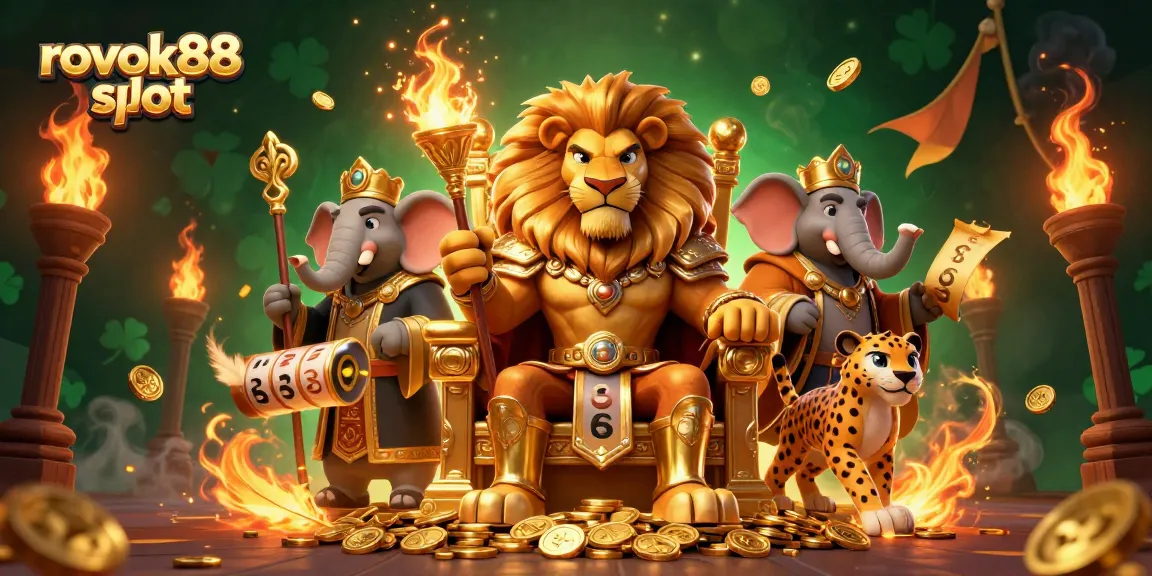 Experience the excitement of the rokok88 slot with a lion king and vibrant gaming elements!