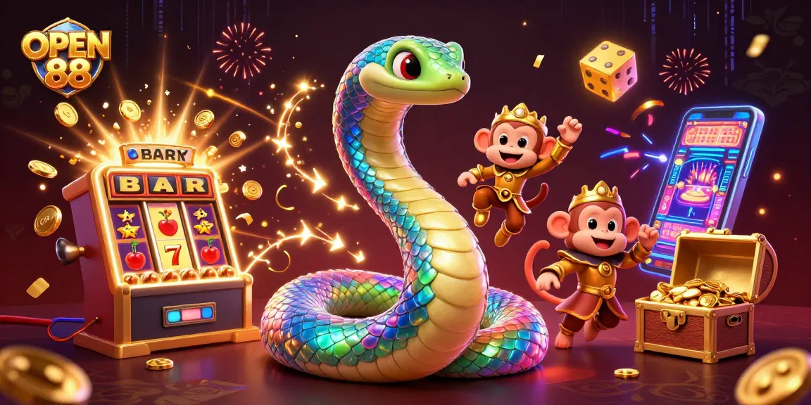 Engage with OPEN 88's vibrant 3D casino adventure featuring captivating elements and jackpot excitement.