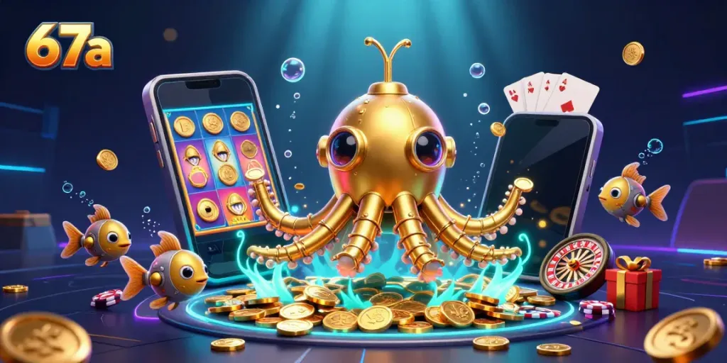 Experience thrilling games at 67a casino, where our golden kraken submarine unveils rich rewards and excitement.