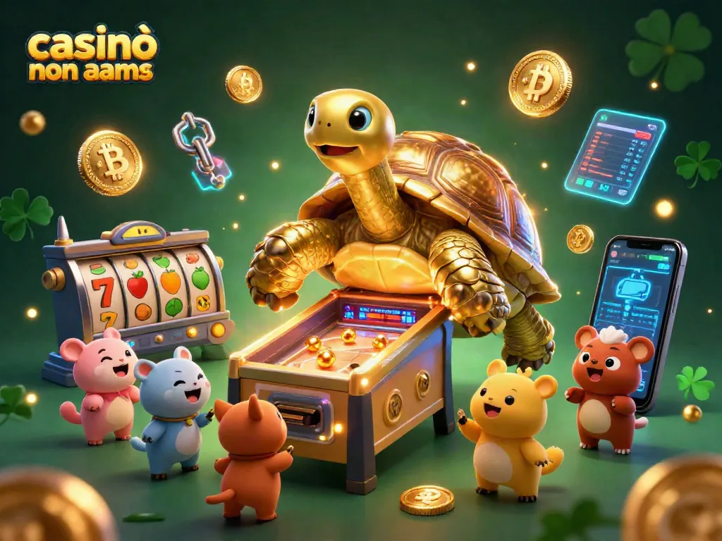 Gioca ai casinò non AAMS con slot entusiasmanti e tortuga dorata in un ambiente vibrante.