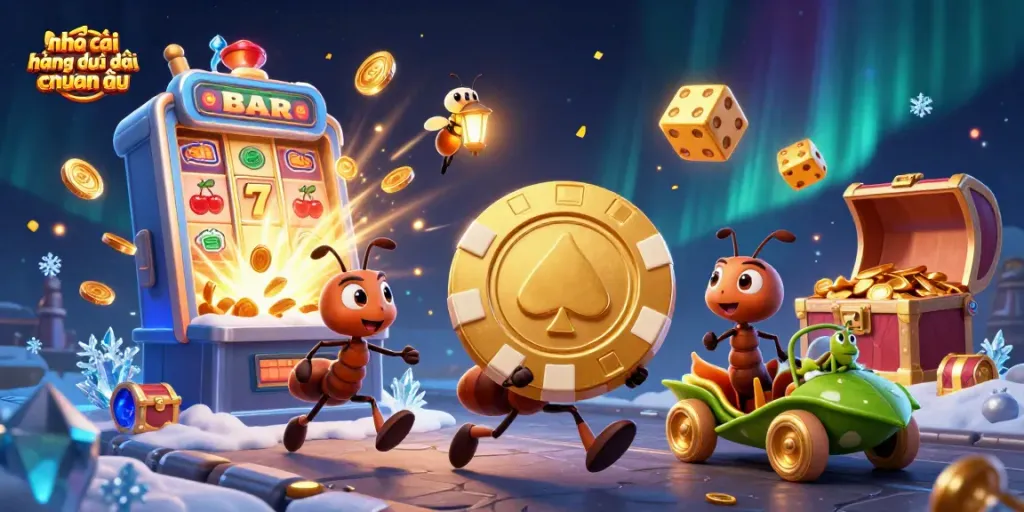 Chơi game cá cược tại nhà cái hàng đầu đến từ châu âu với heist của nhóm kiến.