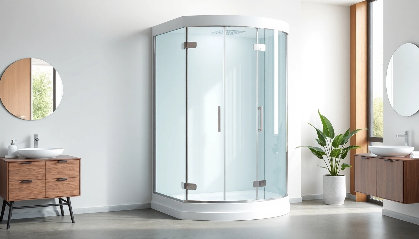 Erleben Sie die duschkabine 80x80 eckeinstieg in einem modernen Badezimmer mit eleganten Funktionen.