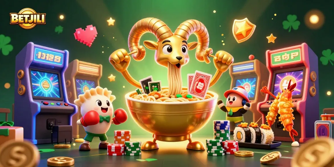 Engage with BETJILI's vibrant online gaming world featuring dynamic casino characters and colorful elements.