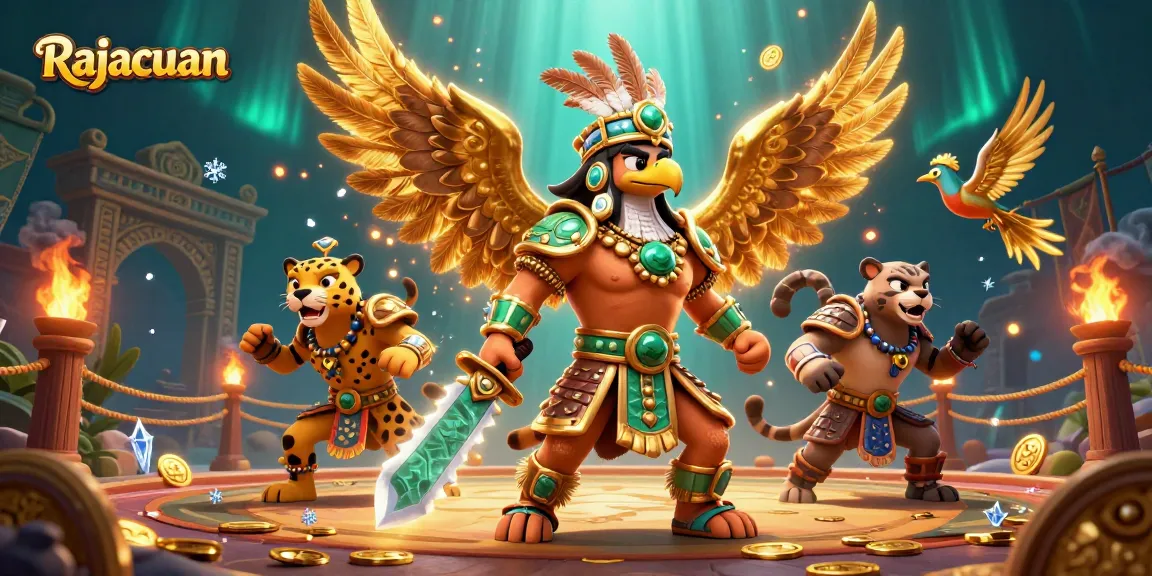 Gambarlah permainan judi Rajacuan dengan prajurit Aztec dan efek visual yang mengagumkan.