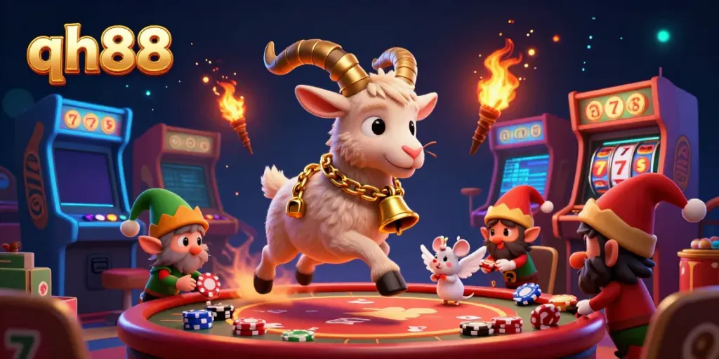 Experience the excitement of qh88 where Krampus, an angel mouse, and elf gremlins bring casino chaos to life.