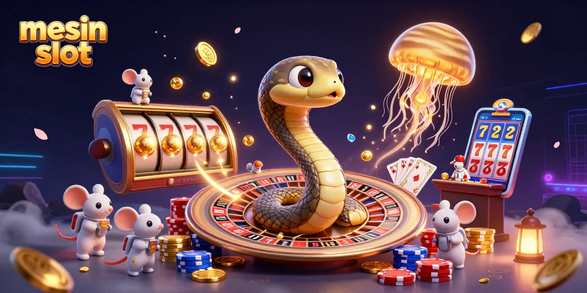 Experience the excitement of mesin slot with cosmic elements, vibrant characters, and dynamic casino actions.
