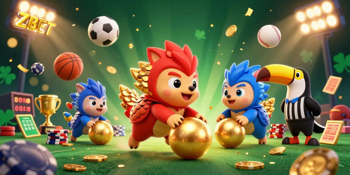 ZBET pangolins competing in a vibrant scene filled with golden scales, poker chips, and sports elements