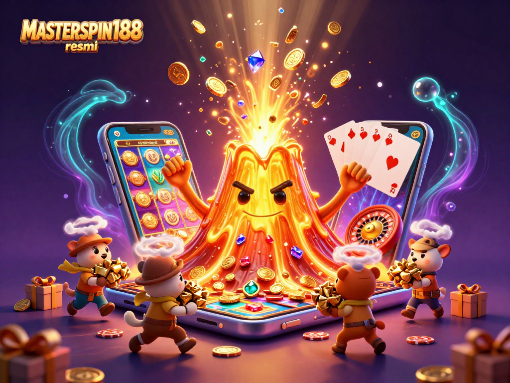 Experience thrilling wins at MASTERSPIN188 resmi with captivating casino game illustrations.