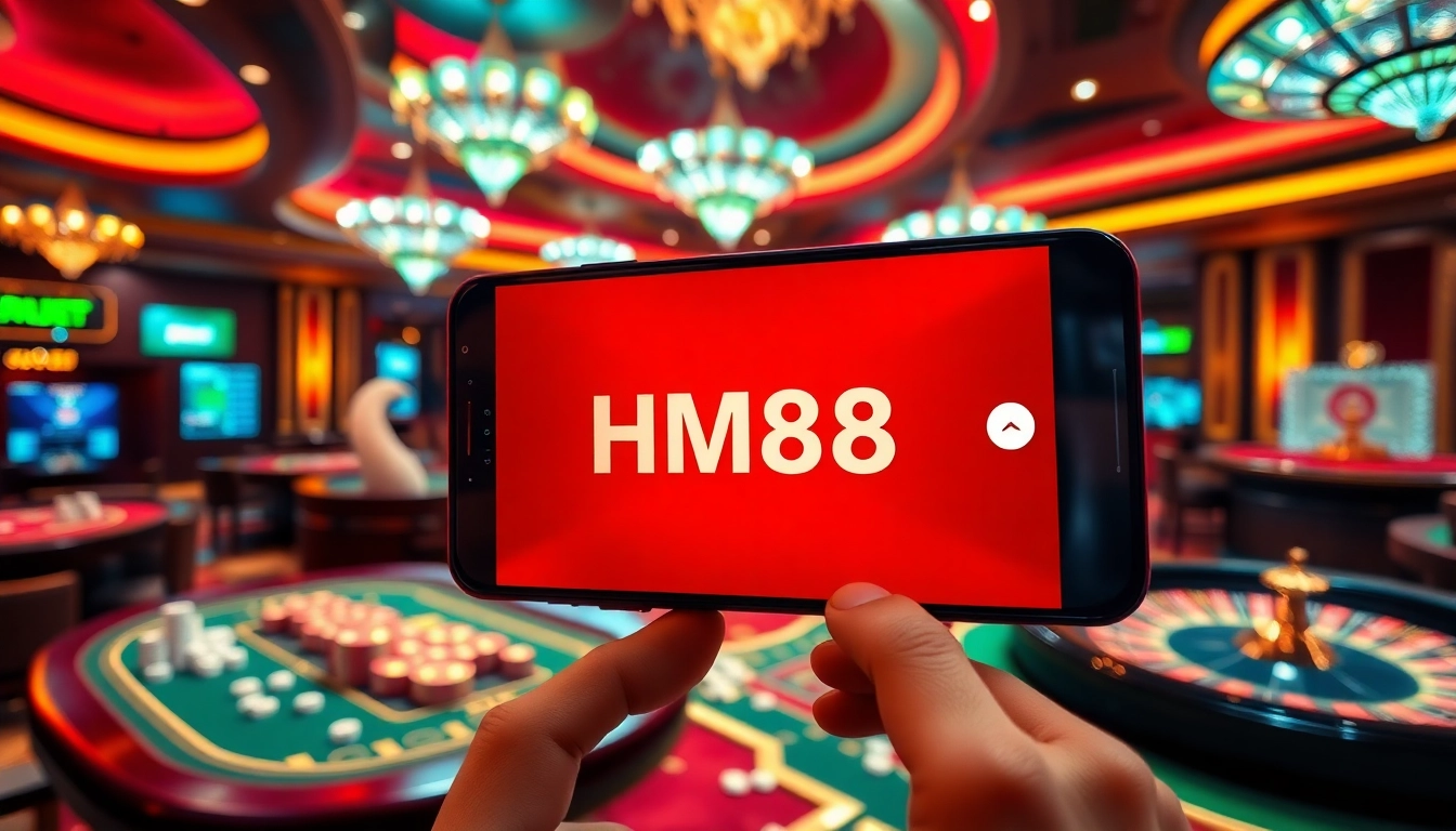 Experience excitement at HM88 with vibrant casino tables and engaging gaming interfaces.