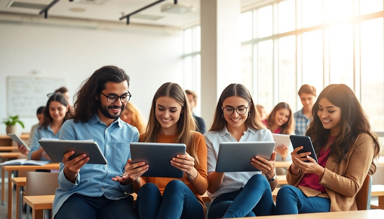 Students exploring alternatives to traditional exam prep in a modern, collaborative learning space.